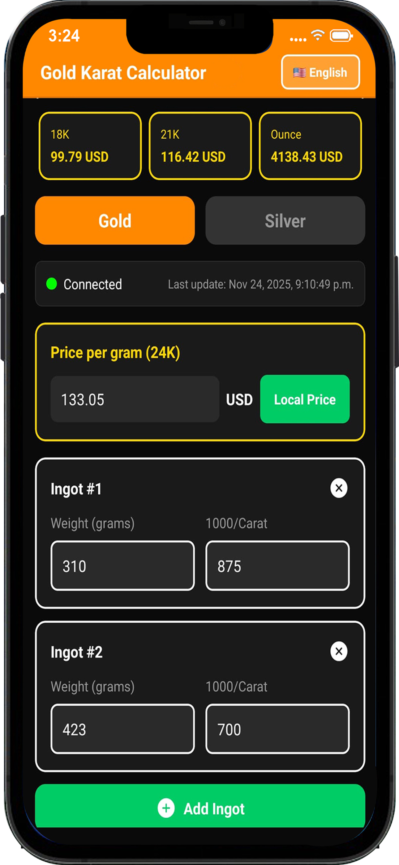 Real-Time Price Display